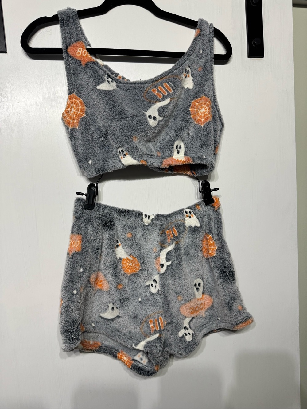Grey & Orange Ghost Halloween Set